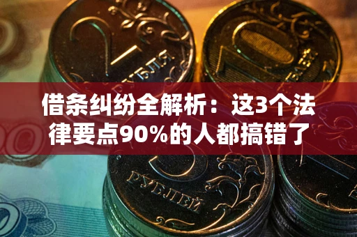 武汉借条纠纷全解析:这3个法律要点90%的人都搞错了 武汉借条纠纷全解析:这3个法律要点90%的人都搞错了