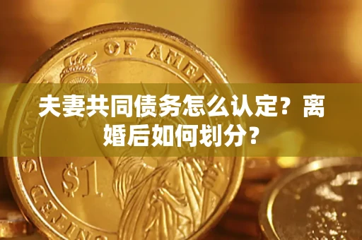 武汉夫妻共同债务怎么认定?离婚后如何划分? 武汉夫妻共同债务怎么认定?离婚后如何划分?