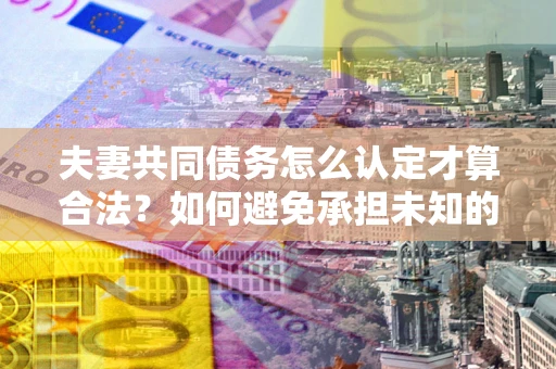 武汉夫妻共同债务怎么认定才算合法?如何避免承担未知的债务风险? 武汉夫妻共同债务怎么认定才算合法?如何避免承担未知的债务风险?